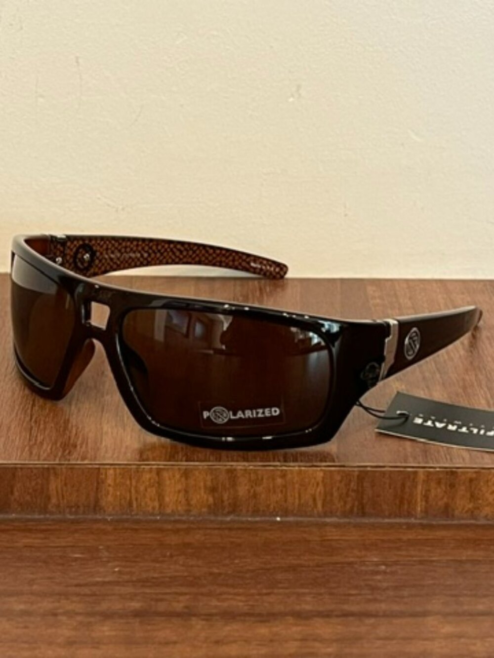 Filtrate Eyewear CATEGORY 3 Deckie 4C8122AUG01P Brown Frame Sunglasses
